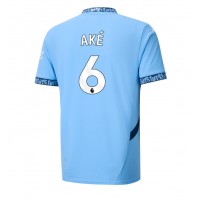 Maglia Calcio Manchester City Nathan Ake #6 Prima Divisa 2024-25 Manica Corta